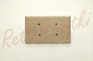 Накладка 2 местная межбрёвенная деревянная 173x105, для наружного монтажа, Clever Wood