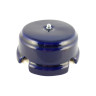 Распаечная коробка керамика D93х47, лазурный azzurra, серебристая фурнитура Leanza КРЛС