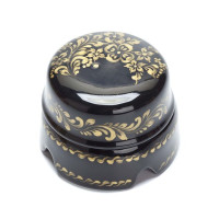 Распаечная коробка фарфор D85х45, золотой орнамент Salvador BOX2BL.GD