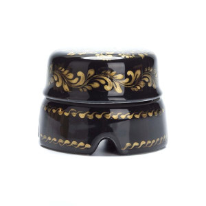 Распаечная коробка фарфор D85х45, Золотой орнамент, Salvador BOX2BL.GD