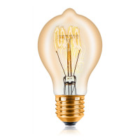 Ретро лампа накаливания A60 F1 40Вт Е27, золотистая Sun Lumen 051-866