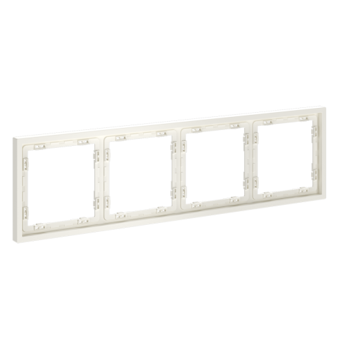 Рамка 4 местная, пластик, Хлопок, S70 Voltum VLS100413