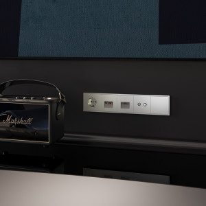 Розетка с З/К и шторками, Шелк, VOLTUM S70 VLS040204