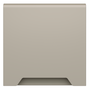 Лицевая панель для розетки с З/К, шторками и крышкой, Кашемир, S70 Voltum VLS000803