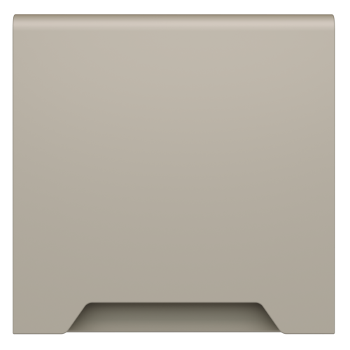 Лицевая панель для розетки с З/К, шторками и крышкой, Кашемир, S70 Voltum VLS000803