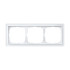 Рамка 3 местная, натуральное стекло, Белый матовый, ArtGallery SE GAL330103