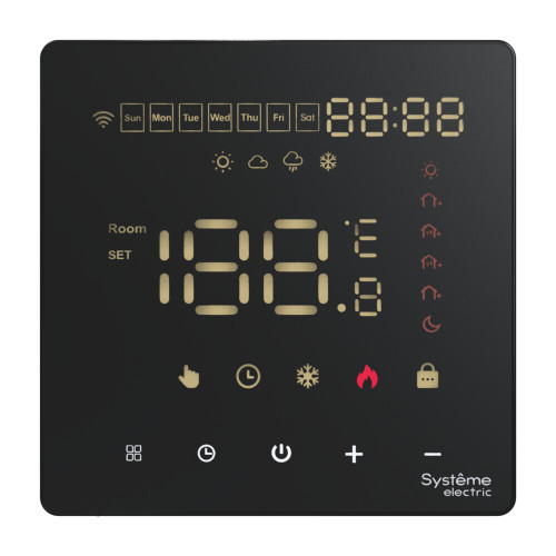 Терморегулятор теплого пола электронный, Черный, ArtGallery SE GAL001038