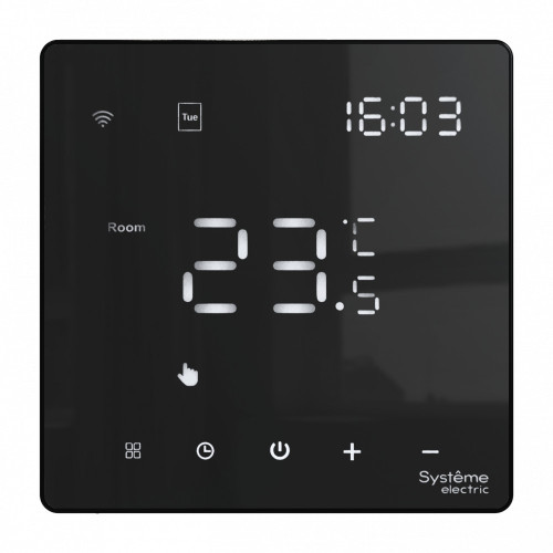 Терморегулятор теплого пола электронный, Черный, ArtGallery SE GAL001038