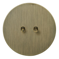 Выключатель тумблерный 2 кл. (внутренний монт.) цилиндр, Бронза, Аrt Salvador EU030103B01