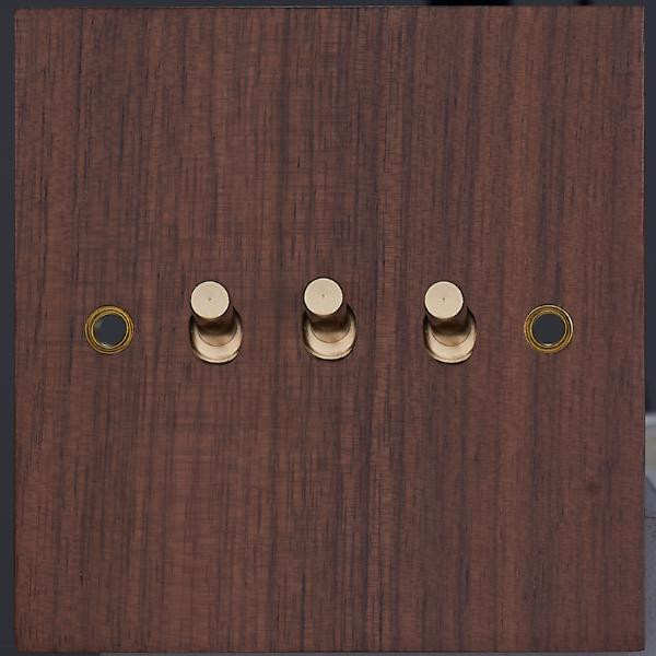 Выключатель тумблерный 3 кл. (внутренний монт.), Oрех, Sevilla Salvador SWBY3CC3