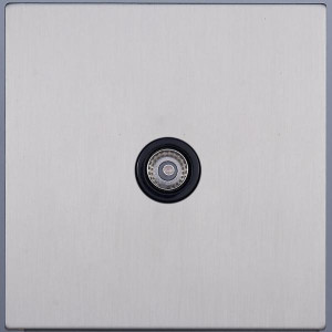 Розетка телевизионная TV(внутренний монт.), Никель, Bilbao Salvador SJAN55A5A14