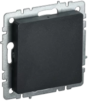 Заглушка с суппортом, Черный, Brite IEK BR-PL10-K02