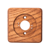 Рамка 1 местная деревянная на бревно D220 мм, ясень в масле, DecoWood ОМРкв1М-220