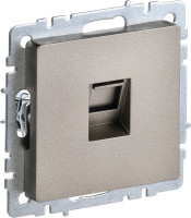 Розетка компьютерная RJ45 Cat. 6e, Шампань, Brite IEK BR-K10-2-K37