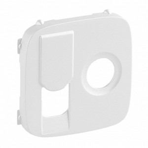 Лицевая панель розетки тв+комп. TV+RJ45, перламутр, Valena Allure Legrand 754839