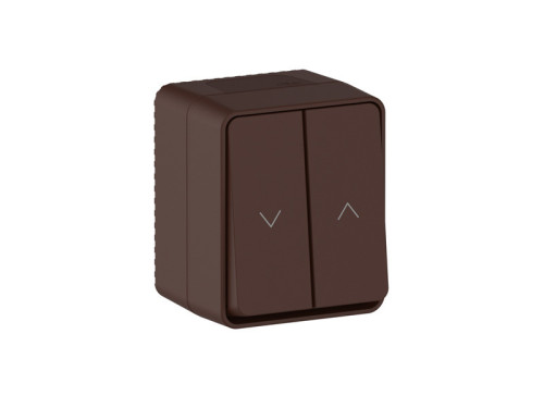 Выключатель жалюзи, влагозащищенный IP54, Коричневый, AtlasDesign Profi54 SE ATN546019