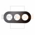 Рамка 3 местная деревянная под электрику ONEKEY, Bенге, DecoWood ROC*3-W