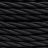 Ретро кабель витой 2x0,75 черный матовый Bironi B1-422-73