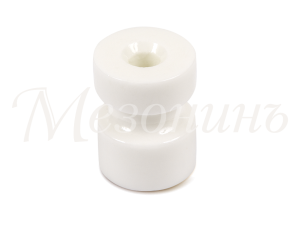 Кабельный изолятор керамика, белый, ТМ МезонинЪ GE90025-01