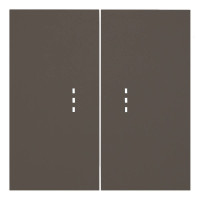 Лицевая панель выключателя 2 кл. с подсветкой, Капучино, Rikett 35612 CP