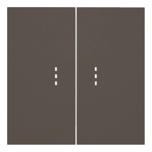 Лицевая панель выключателя 2 кл. с подсветкой, Капучино, Rikett 35612 CP