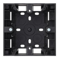 Коробка накладного монтажа для силовой розетки, Черный сатин, Rikkett 35996 MB