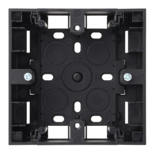 Коробка накладного монтажа для силовой розетки, Черный сатин, Rikkett 35996 MB Коробка накладного монтажа для силовой розетки, Черный сатин, Rikkett 35996 MB