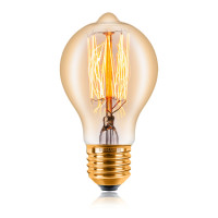 Ретро лампа накаливания A60 F2 40Вт Е27, золотистая Sun Lumen 051-873