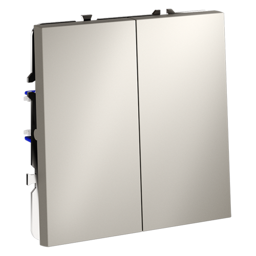 Кнопка без фиксации 2-кл., Кашемир, S70 Voltum VLS020603