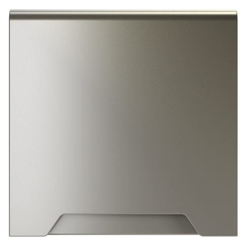 Лицевая панель для розетки с З/К, шторками и крышкой, Шелк, S70 Voltum VLS000804