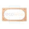 Накладка 2 местная под подрозетник Kopos на бревно D280 мм, ясень без тонировки, DecoWood СМК2-280