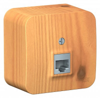 Розетка О/У компьютерная RJ45 кат.5E, Ясень, Blanca SE BLNIA045005