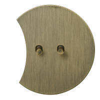 Выключатель тумблерный 2 кл. (внутренний монт.) цилиндр дополнит., Бронза, Аrt Salvador EU030203B02