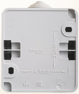 Выключатель 2 кл. 10А 250В, IP44, Серый, Этюд SE BA10-042C