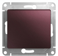 Выключатель 1 кл. проходной, Баклажанный, Glossa SE GSL001161