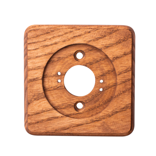 Рамка 1 местная деревянная на бревно D240 мм, ясень в масле, DecoWood ОМРкв1М-240