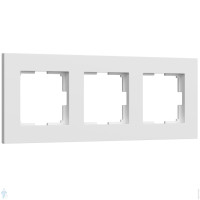 Рамка 3 местная пластик, Белый матовый, Slab Werkel W0032961