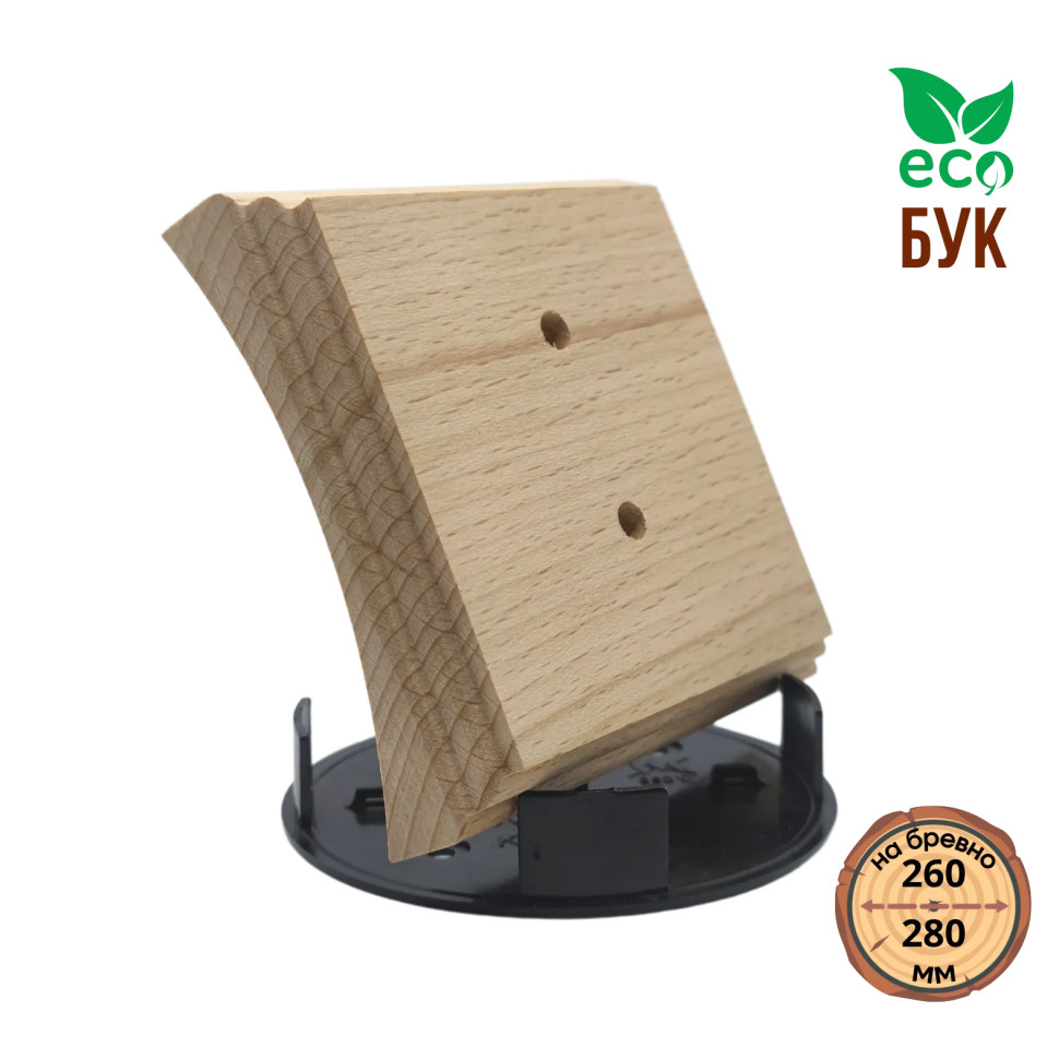 Накладка на бревно 240-260мм, 1 местная, Без тонировки, Edisel Verona ED-FR26Q-1