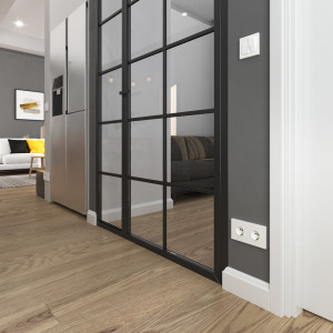 Выключатель 2 кл. проходной c подсветкой, Hammer белый, Werkel W1222101