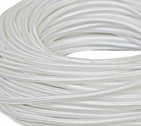 Ретро кабель круглый 3x0,75 Белый шёлк, Interior Wire ПДК3075-БЕЛШ (1 метр)