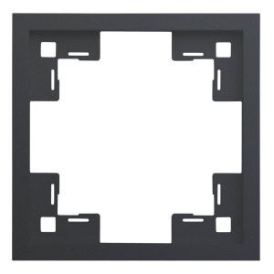 Рамка 1 местная, Черный сатин, Standart Rikett 35810 MB