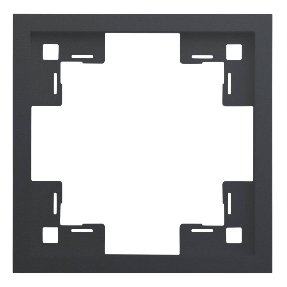 Рамка 1 местная, Черный сатин, Standart Rikett 35810 MB