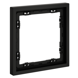 Рамка 1 местная, пластик, Черный матовый, Voltum S70 VLS100108