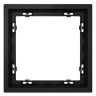 Рамка 1 местная, пластик, Черный матовый, Voltum S70 VLS100108