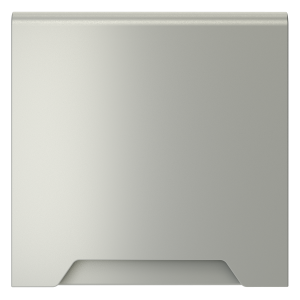 Лицевая панель для розетки с З/К, шторками и крышкой, Сталь, S70 Voltum VLS000805