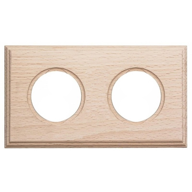 Рамка 2 местная деревянная на бревно D300 (внутренний монт.), прямоугольник, Натурэль,, Шедель Bironi BF4C30-620-10 Рамка 2 местная деревянная на бревно D300 (внутренний монт.), прямоугольник, Натурэль,, Шедель Bironi BF4C30-620-10