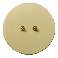 Выключатель тумблерный 2 кл. (внутренний монт.) капля, Золото, Аrt Salvador 040104A02