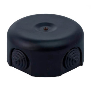 Распаечная коробка керамика D90, черный матовый, Retrika RR-09009