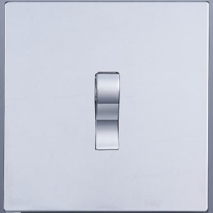 Выключатель жалюзи 1 кл. (внутренний монт.), Хром, Navarra Salvador SJAN77DC5