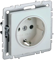Розетка c З/К со шторками, Жемчуг, Brite IEK BR-R14-16-K36